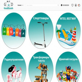 Скриншот главной страницы сайта gogoods.com.ua