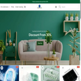 Скриншот главной страницы сайта gohomestore.org