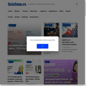 Скриншот главной страницы сайта goincome.ru