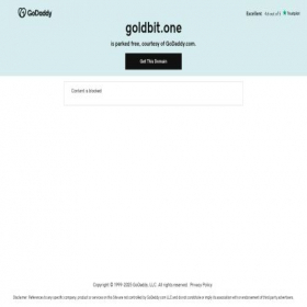 Скриншот главной страницы сайта goldbit.one