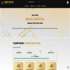Скриншот главной страницы сайта goldcapital.gold