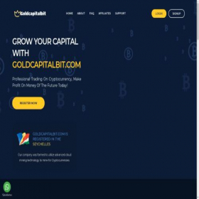 Скриншот главной страницы сайта goldcapitalbit.com
