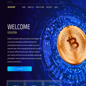 Скриншот главной страницы сайта goldcoin.me.uk
