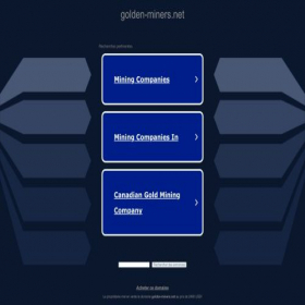 Скриншот главной страницы сайта golden-miners.net