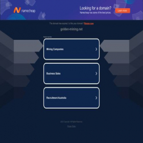 Скриншот главной страницы сайта golden-mining.net