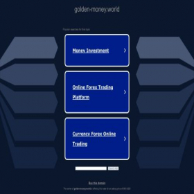 Скриншот главной страницы сайта golden-money.world
