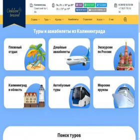 Скриншот главной страницы сайта golden39.ru