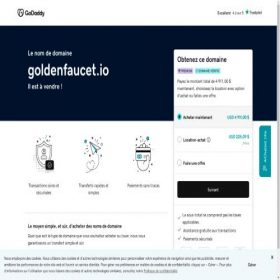 Скриншот главной страницы сайта goldenfaucet.io