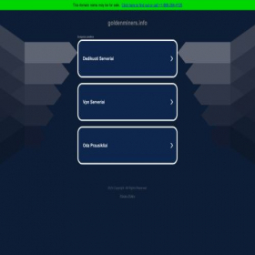 Скриншот главной страницы сайта goldenminers.info