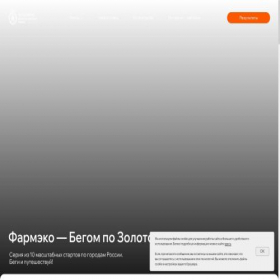 Скриншот главной страницы сайта goldenringrun.ru