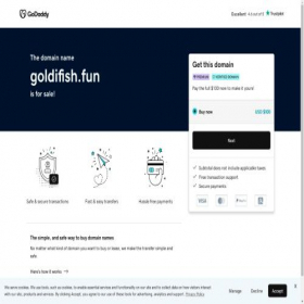 Скриншот главной страницы сайта goldifish.fun