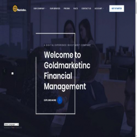 Скриншот главной страницы сайта goldmarket-inc.com