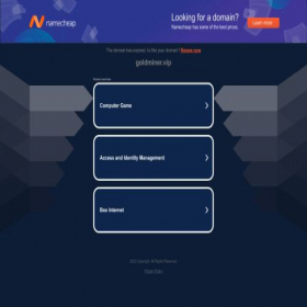 Скриншот главной страницы сайта goldminer.vip
