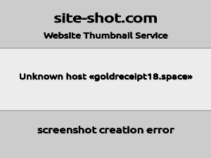 Скриншот главной страницы сайта goldreceipt18.space
