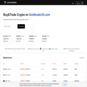 Скриншот главной страницы сайта goldtrader24.com