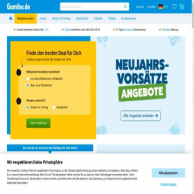 Скриншот главной страницы сайта gomibo.de