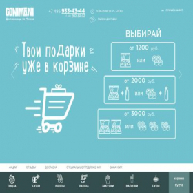 Скриншот главной страницы сайта gonimani.am-dostavka.store