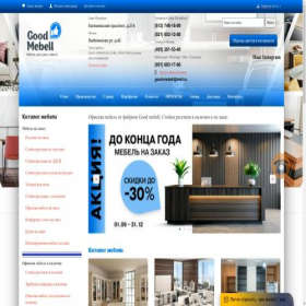 Скриншот главной страницы сайта good-mebell.ru