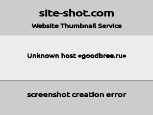 Скриншот главной страницы сайта goodbree.ru