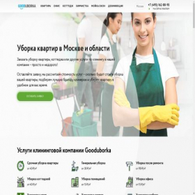 Скриншот главной страницы сайта goodcleanup.ru