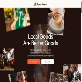 Скриншот главной страницы сайта goodmarket.com