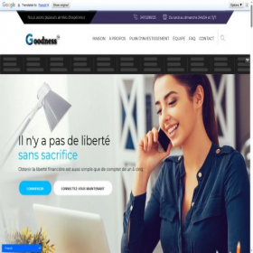 Скриншот главной страницы сайта goodnesscpt.com