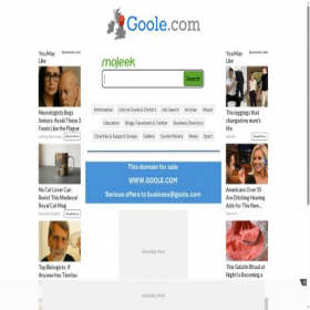 Скриншот главной страницы сайта goole.com