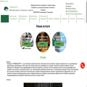 Скриншот главной страницы сайта gor-dezcentr.ru