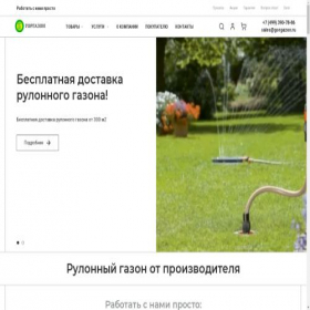 Скриншот главной страницы сайта gorgazon.ru