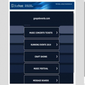 Скриншот главной страницы сайта gospelevents.com