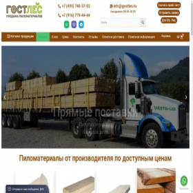 Скриншот главной страницы сайта gostles.ru