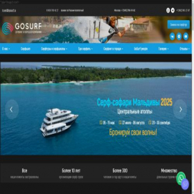 Скриншот главной страницы сайта gosurf.ru