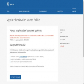 Скриншот главной страницы сайта gov-cz-id-konta-ridice4000czk-cz.eu