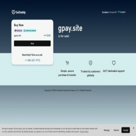Скриншот главной страницы сайта gpay.site