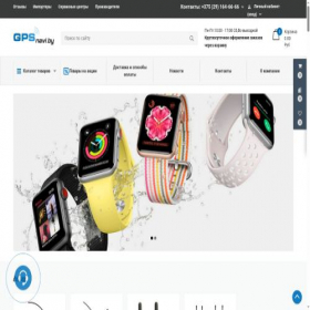 Скриншот главной страницы сайта gpsnavi.by