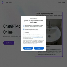 Скриншот главной страницы сайта gpt4v.net