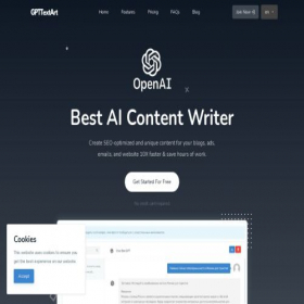 Скриншот главной страницы сайта gpttextart.ru