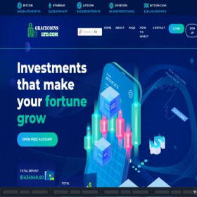 Скриншот главной страницы сайта gracecoinsltd.com