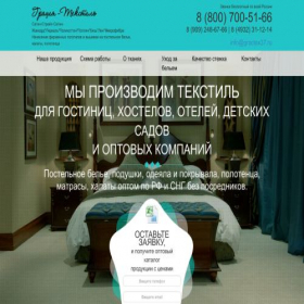 Скриншот главной страницы сайта gractex37.ru