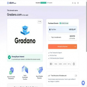 Скриншот главной страницы сайта gradano.com