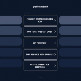 Скриншот главной страницы сайта gramfree.network
