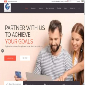 Скриншот главной страницы сайта grandcityinvestment.com