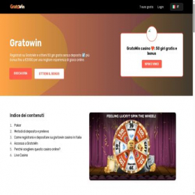 Скриншот главной страницы сайта gratowin777.com