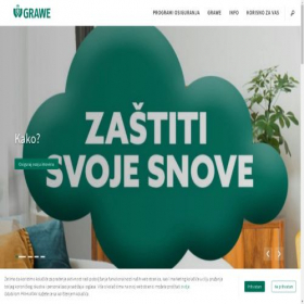 Скриншот главной страницы сайта grawe.ba