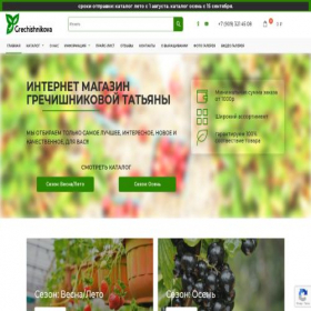 Скриншот главной страницы сайта grechishnikova.com