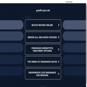 Скриншот главной страницы сайта greefin-pro.net