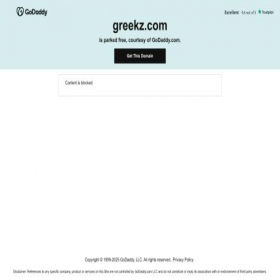 Скриншот главной страницы сайта greekz.com