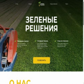 Скриншот главной страницы сайта green-solutions.ru