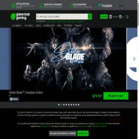 Скриншот главной страницы сайта greenmangaming.com