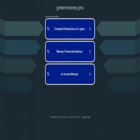 Скриншот главной страницы сайта greenmoney.pro